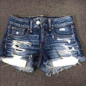 Shortie jean shorts